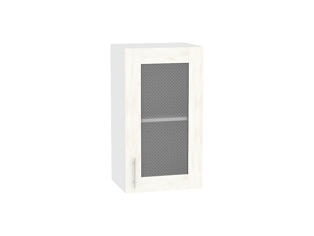 shkaf verxnij osteklennyj loft v400 nordic oak belyj
